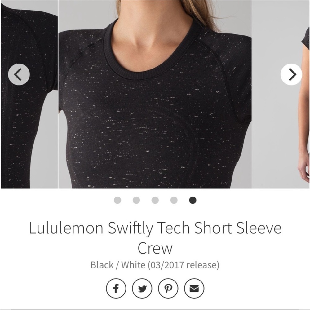 Lululemon Swiftly short sleeve t-shirt